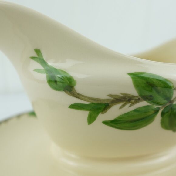 Franciscan Desert Rose Gravy Boat Underplate Attached Flying F 1979 - 1984 - Picture 8 of 13